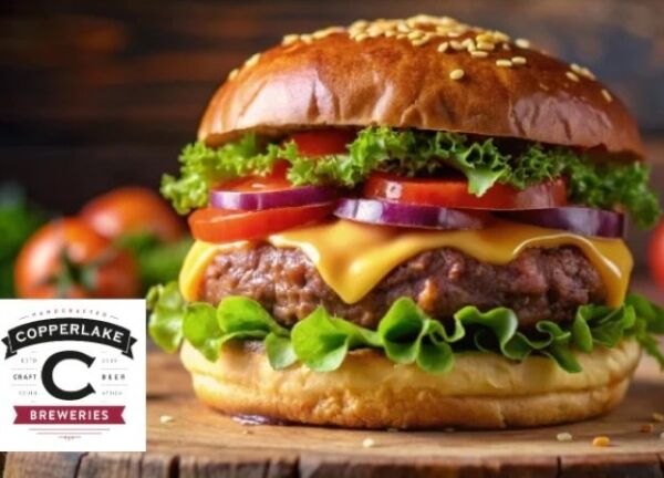 Copperlake Breweries | Experience Our Craft Beer Tasting for 2 and 2 x Gourmet Burgers and Chips