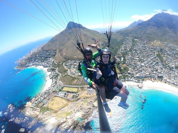 Airventures | Tandem Paragliding Flight with a View of Table Mountain